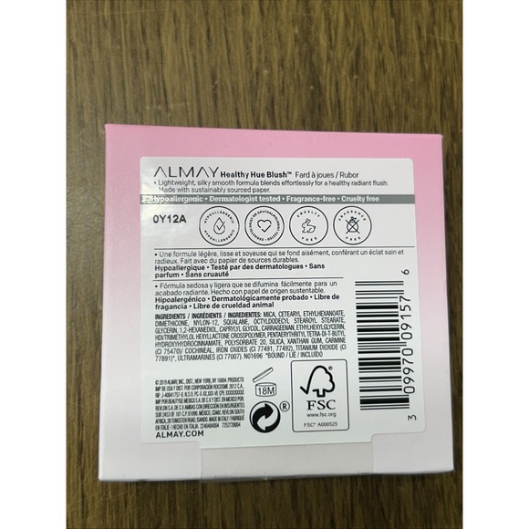 Almay Healthy Hue Pressed Powder Blush #400 WILD‎ BERRY - Picture 3 of 4